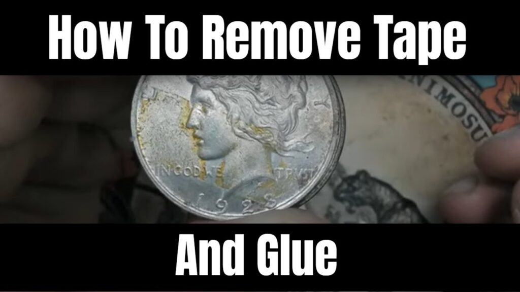 How To Remove Tape Off A Silver Coin: Silver Dollar Restore