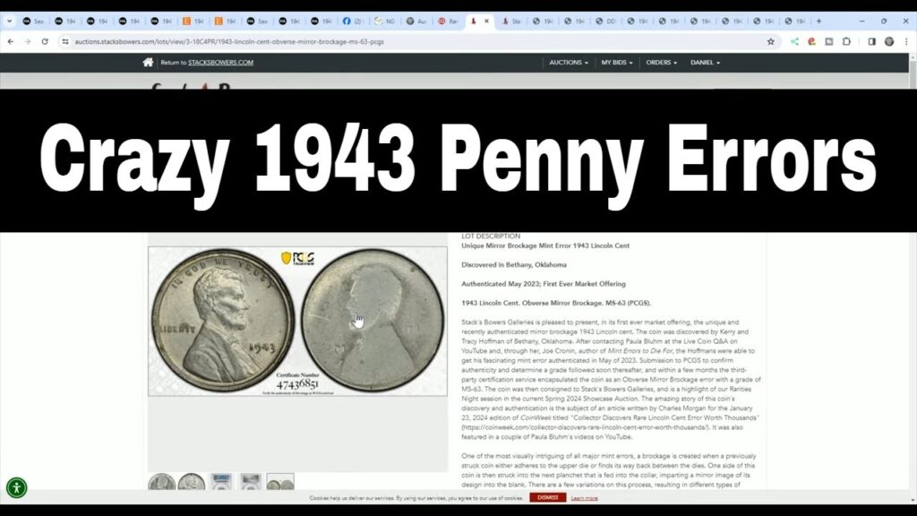 Major Penny Error Discovered!! 1943 Experimental Cent Errors!