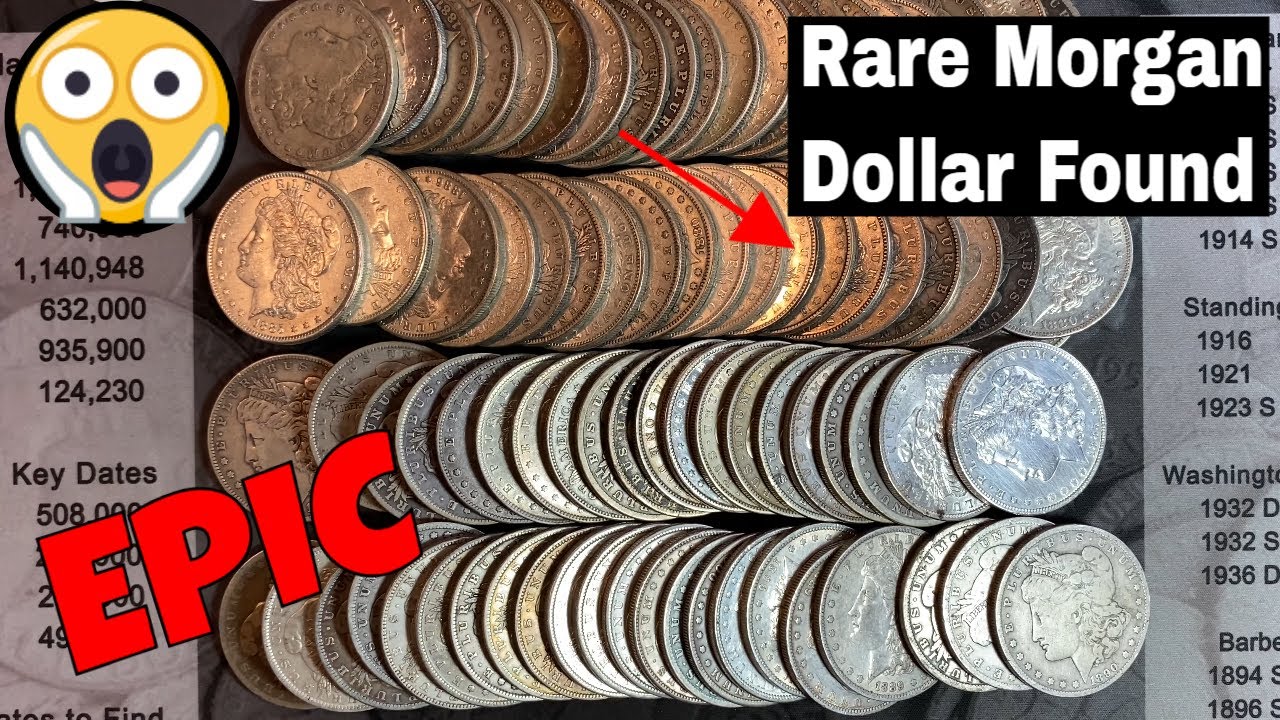 EPIC Find Searching Rolls of Morgan Silver Dollars - Rare