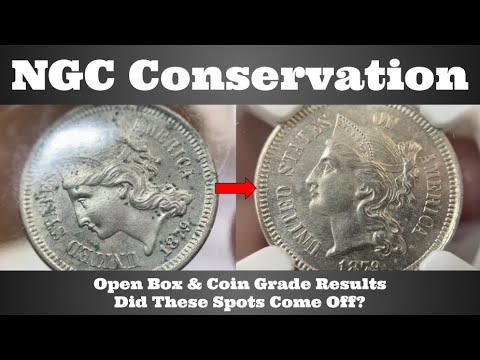 NGC Open Box - Coin Conservation & Grade Results - Find Out if Those Spot Came Off