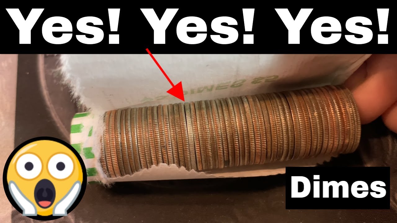 We Found Silver Dimes Coin Roll Hunting - Dime Time