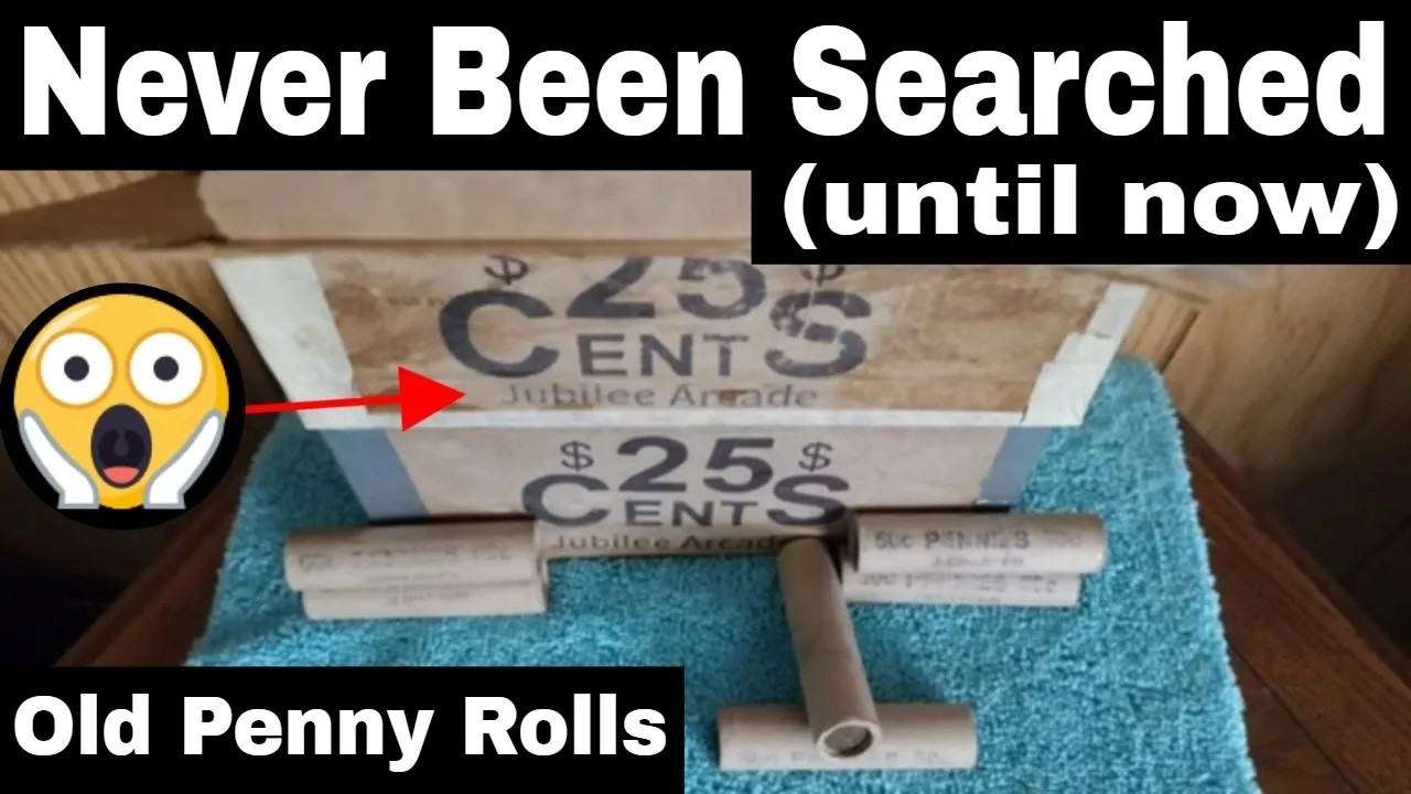 Opening 70 Year Old Wheat Penny Rolls - Unsearched Wheat Penny Rolls