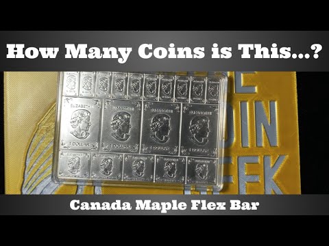 How Many Coins is This...? Canada Maple Flex Bar - Silver Coins