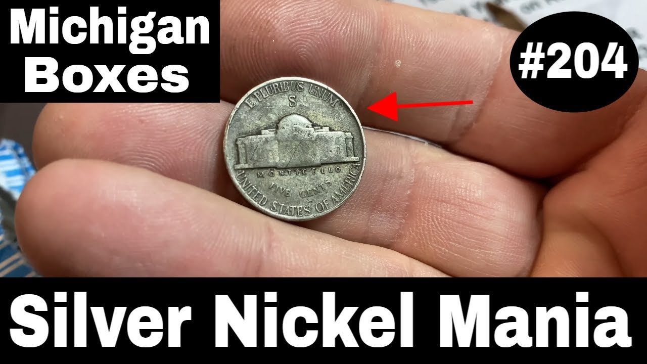 Silver Nickels Found in Michigan Boxes - Nickel Hunt and Fill 204