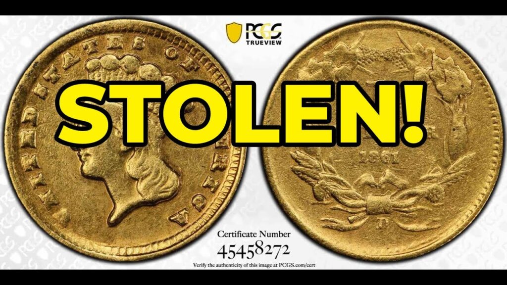STOLEN! He Bought The Coin From Me For $20,000 1861 D $1 Gold