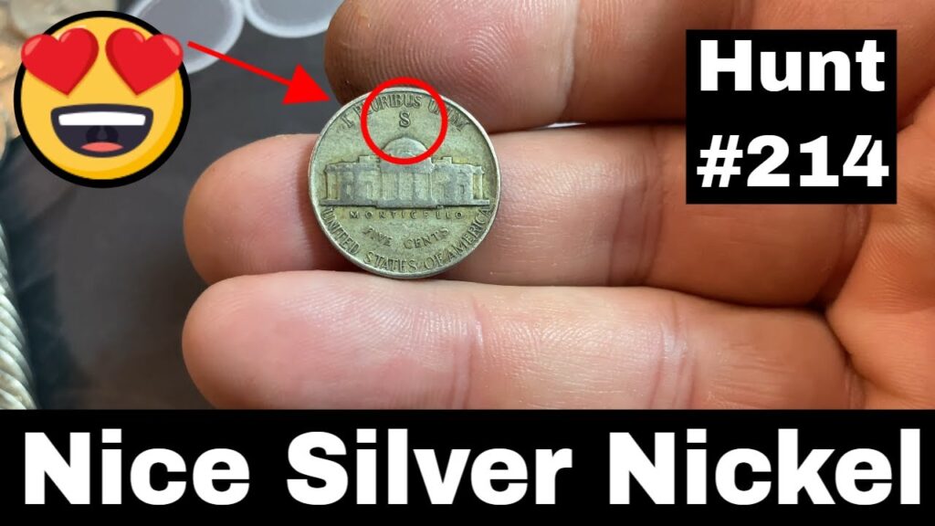 Nice Silver Nickel Found - Nickel Hunt and Fill 214