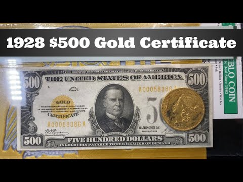 1928 $500 Gold Certificate