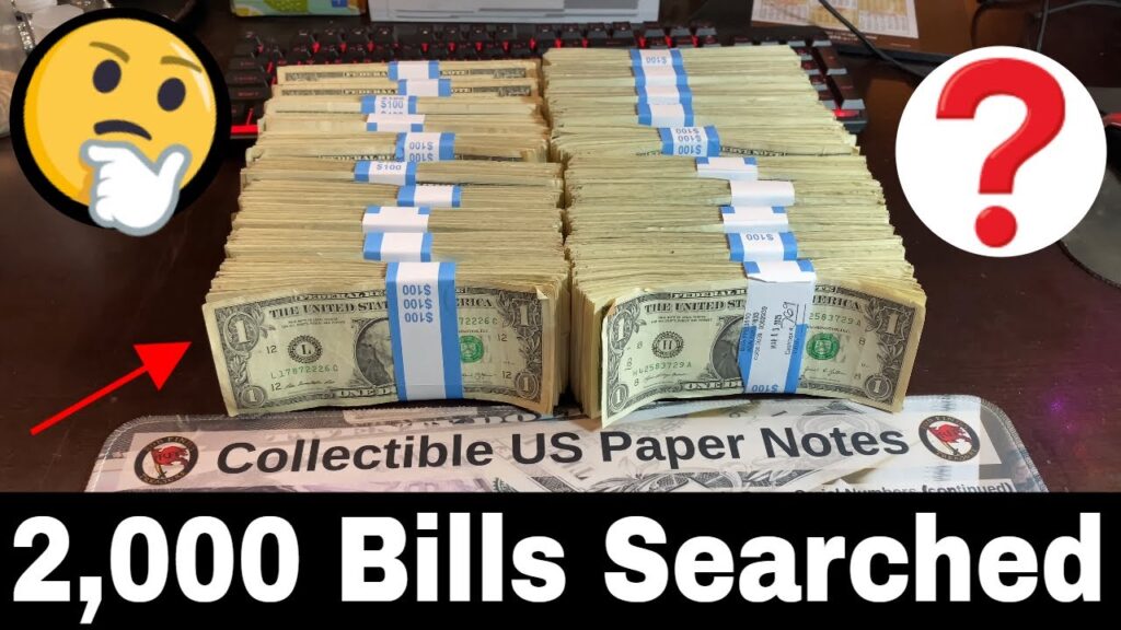 Searching 2,000 Dollar $1 Bills for Rare Star Notes