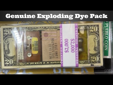 Genuine Exploding Dye Pack Banknote Bundle - PCGS